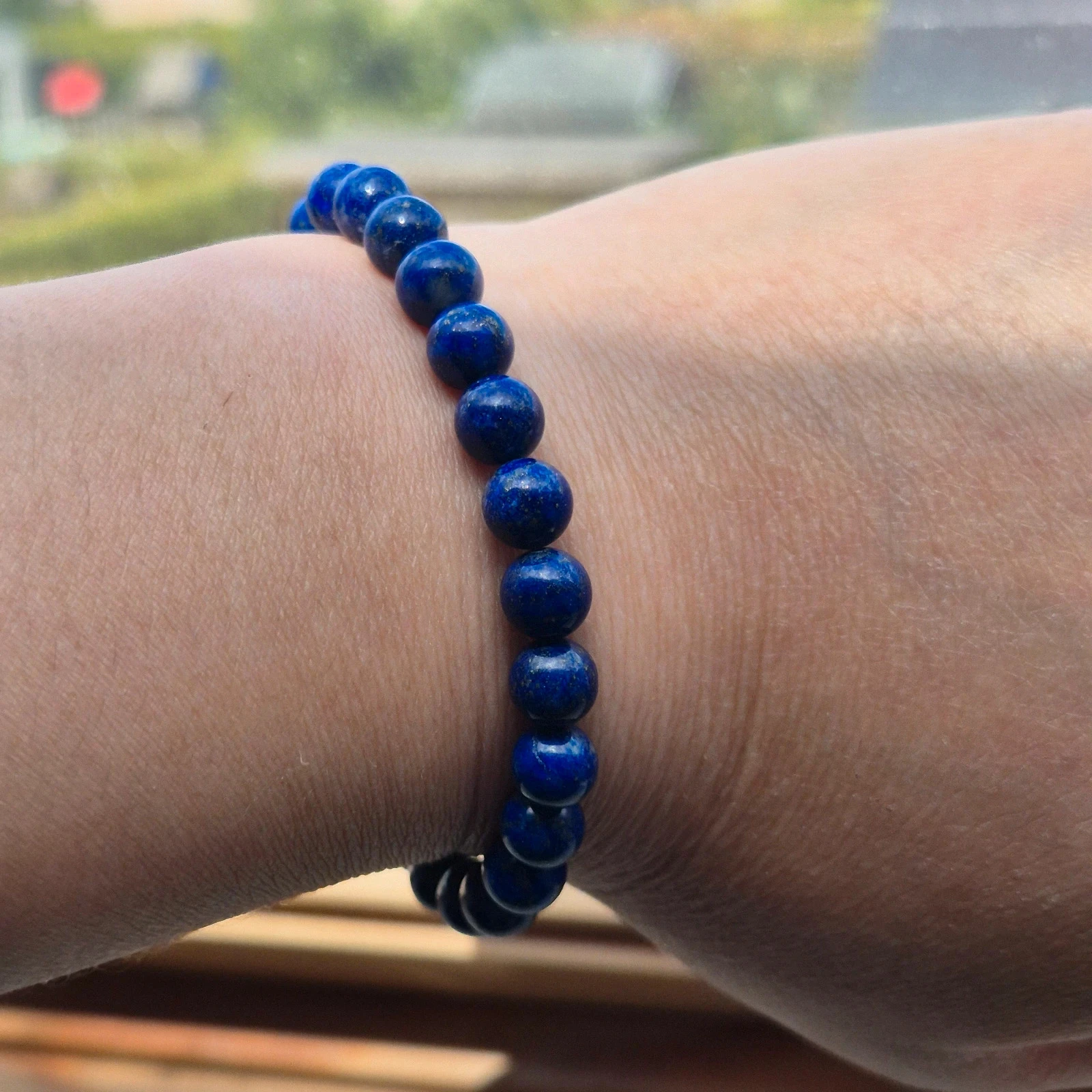 Natual Lapis Lazuli beaded bracelet – photo 7